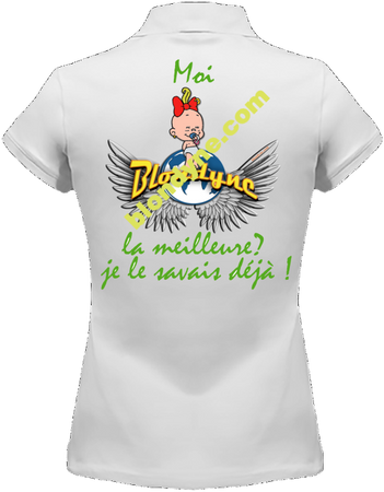 Polo Vintage Femme 220g Fantasy impression