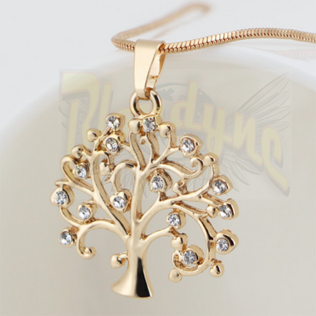 collier pendentif Arbre de vie golden