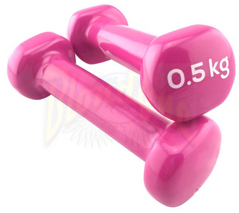 Haltères en caoutchouc